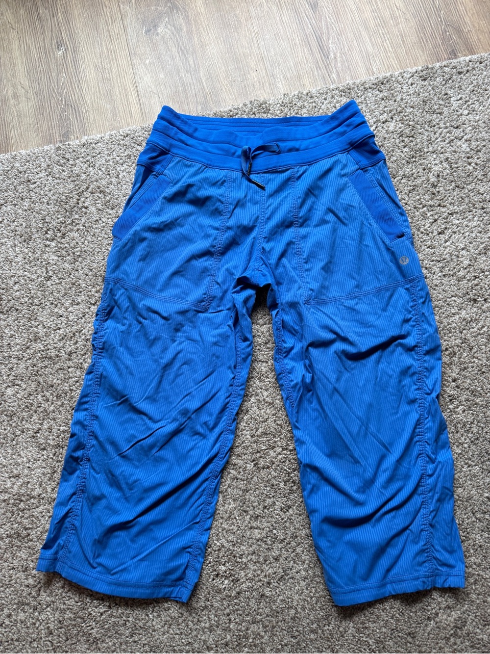 lululemon athletica Blue Athletic Cropped Pants